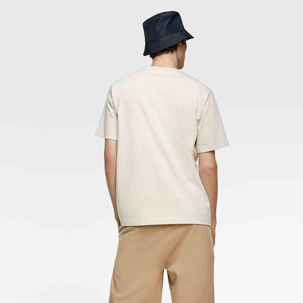 Cream Square Shirt - Ảnh 5