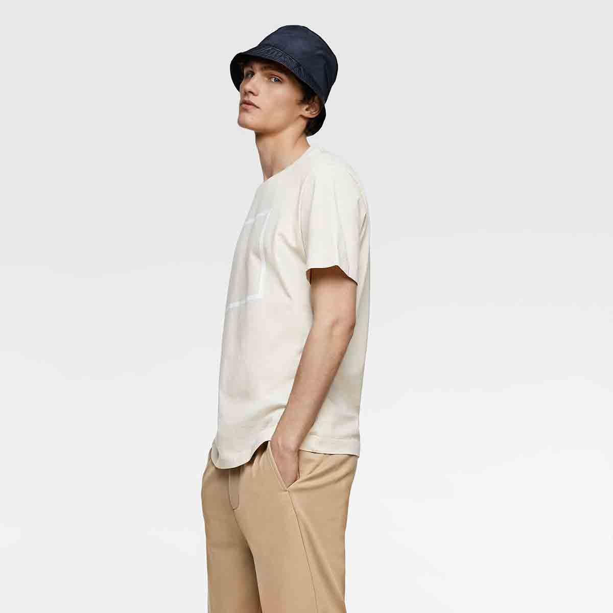 Cream Square Shirt - Ảnh 4