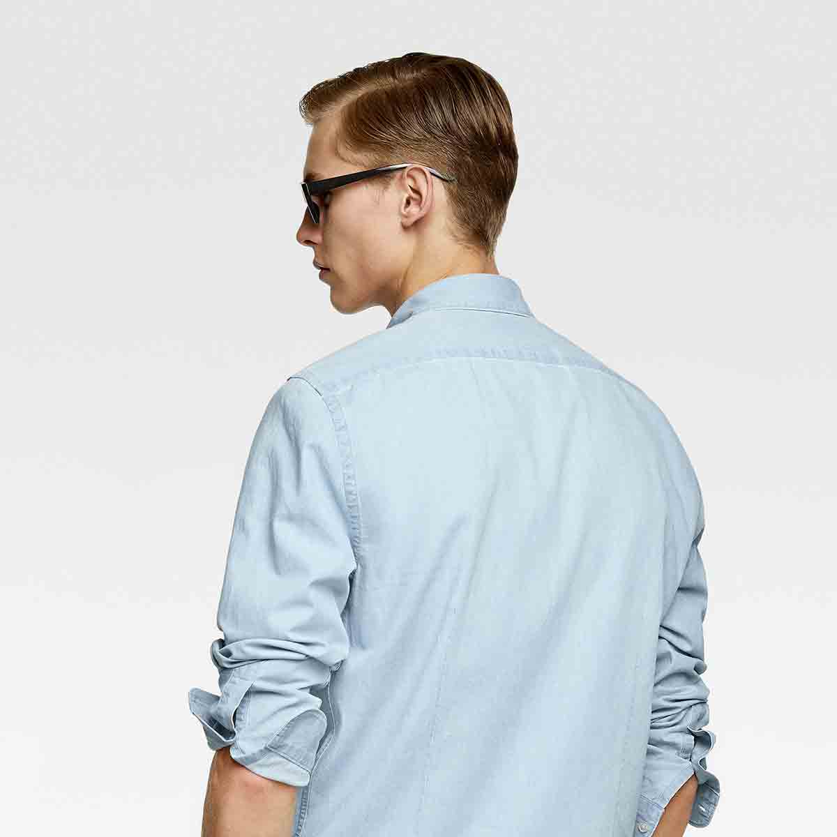 Washed Denim Shirt - Ảnh 2