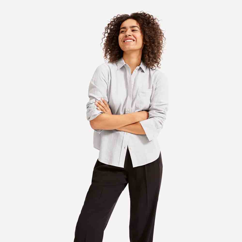 Double-Gauze Relaxed Shirt - Ảnh 4