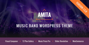 AMITA - Chủ đề WordPress về ban nhạc