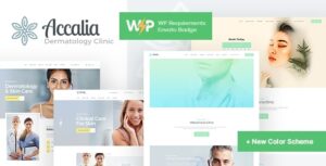 Accalia | Phòng khám da liễu & Chủ đề WordPress thẩm mỹ + Elementor