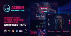 Acidum - Chủ đề WordPress cho hộp đêm và DJ