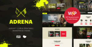 Adrena | Chủ đề WordPress cho Câu lạc bộ Airsoft & Paintball