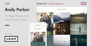 Andy Parker - Chủ đề WordPress về Nhiếp ảnh sáng tạo & Danh mục đầu tư