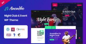 Anondho - Chủ đề WordPress về Câu lạc bộ đêm & Sự kiện