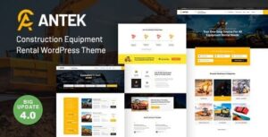 Antek - Chủ đề WordPress cho thuê thiết bị xây dựng
