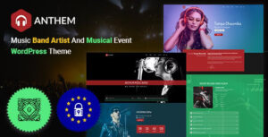 Anthem - Nghệ sĩ ban nhạc và sự kiện âm nhạc WordPress Theme