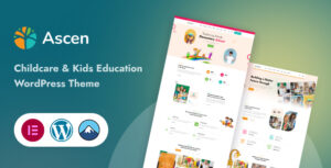 Ascen - Chủ đề WordPress về chăm sóc trẻ em và giáo dục trẻ em