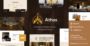 Athos - Chủ đề WordPress của Nhà thờ Chính thống giáo
