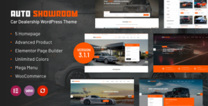 Auto Showroom - Chủ đề WordPress của đại lý ô tô