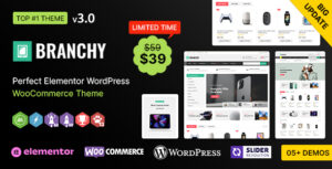 Branchy WP - Chủ đề WooCommerce đa năng đáp ứng Elementor
