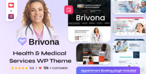 Brivona - Giao diện WordPress cho trang web lâm sàng với tính năng đặt lịch hẹn