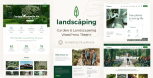 Cảnh quan - Chủ đề WordPress về cảnh quan sân vườn