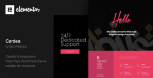 Cardea - Chủ đề WordPress một trang Portfolio