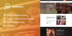 Charihope - Chủ đề WordPress từ thiện và quyên góp