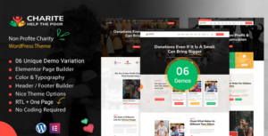 Charite - Chủ đề WordPress từ thiện và quyên góp phi lợi nhuận