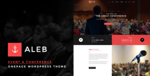 Chủ đề WordPress cho trang đích sự kiện dành cho tiếp thị hội nghị - Aleb