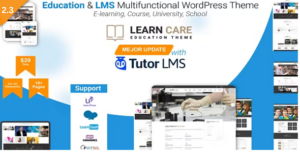 Chủ đề WordPress giáo dục LearnCare