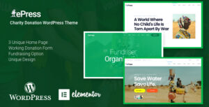 Chủ đề WordPress từ thiện phi lợi nhuận - ePress