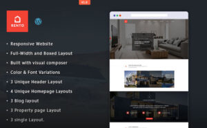 Chủ đề WordPress về bất động sản - Rento