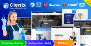 Clenix - Chủ đề WordPress về dịch vụ vệ sinh
