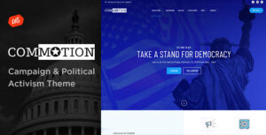 Commotion - Chủ đề Wordpress về Chiến dịch & Hoạt động Chính trị