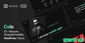 Cvio - Chủ đề WordPress danh mục đầu tư cá nhân