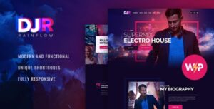 DJ Rainflow | Chủ đề WordPress cho ban nhạc và nhạc sĩ