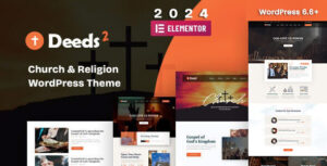 Deeds2 - Chủ đề WordPress về tôn giáo và nhà thờ 2024