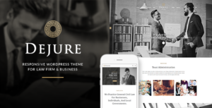 Dejure Responsive WP Theme dành cho công ty luật và doanh nghiệp
