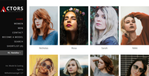 Diễn viên - Cơ quan người mẫu WordPress CMS Theme