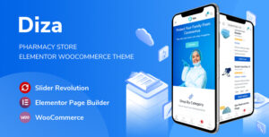 Diza - Chủ đề WooCommerce Elementor cho cửa hàng dược phẩm