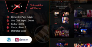 Domex - Chủ đề WordPress Câu lạc bộ đêm