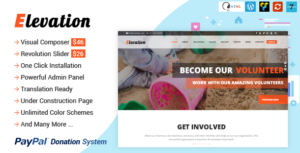 ELEVATION - Chủ đề WP từ thiện/phi lợi nhuận/gây quỹ