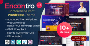 Encontro - Chủ đề WordPress về sự kiện hội nghị và đoàn tụ