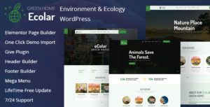 Eolar - Chủ đề WordPress về Môi trường & Sinh thái