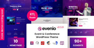 Evenio - Chủ đề WordPress Hội nghị Sự kiện