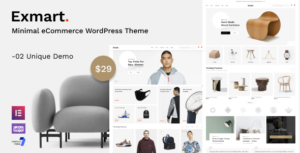 Exmart - Chủ đề WordPress thương mại điện tử tối giản