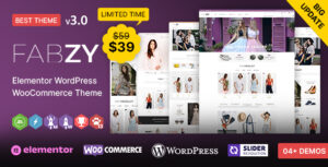 Fabzy WP - Chủ đề thời trang và đa năng WooCommerce của Elementor