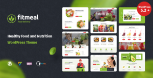 Fitmeal - Giao đồ ăn lành mạnh và chủ đề WordPress về dinh dưỡng ăn kiêng