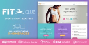 Fitness Club - Chủ đề WordPress về Sức khỏe & Phòng tập thể dục