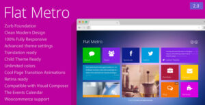 Flat Metro - Chủ đề WordPress đáp ứng