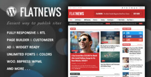 FlatNews – Chủ đề WordPress Tạp chí Responsive