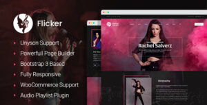 Flicker – Chủ đề WordPress Elementor dành cho nhạc sĩ