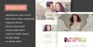 Forever - Wedding Couple & Planner/ Agency WordPress Theme