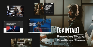 Gaintab - Chủ đề WordPress cho phòng thu âm nhạc