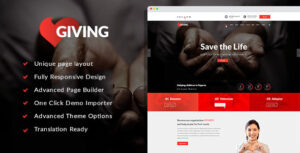 Giving - Chủ đề WordPress NGO/Từ thiện/Gây quỹ | Từ thiện WordPress