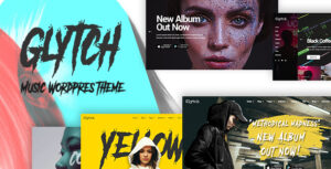 Glytch - Một chủ đề WordPress về âm nhạc sống động