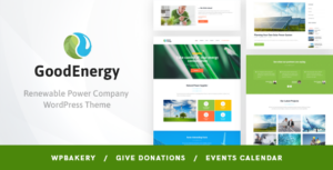 Good Energy - Chủ đề WordPress về Sinh thái và Năng lượng tái tạo